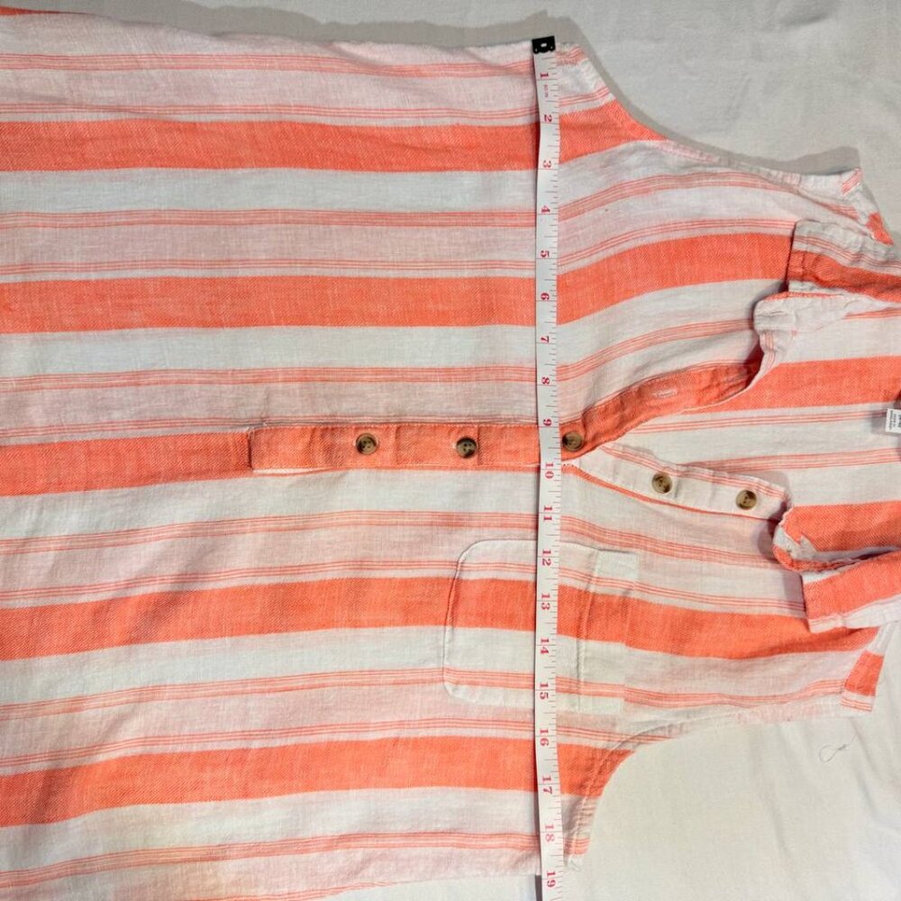 Womens Time And Tru Sleeveless Shirt Button Down Size S